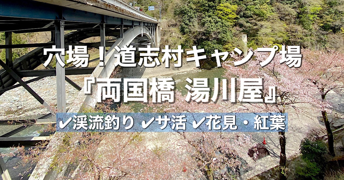 穴場キャンプ場！道志村で予約なしデイキャン『湯川屋』